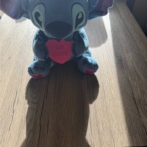 Cute Blue Plush Toy with Heart